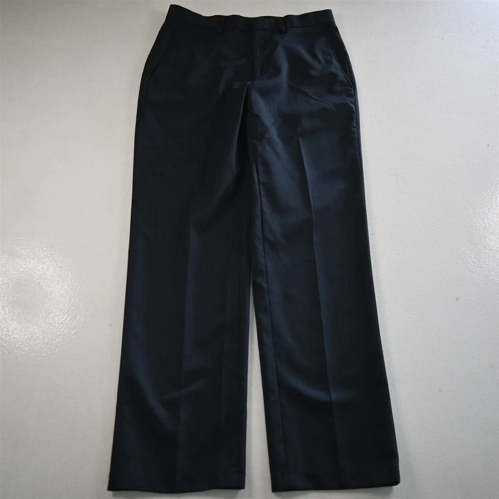 Haggar 38R 32x32 Blue Tailored Fit Travel Performance Mens Jacket Pants Suit